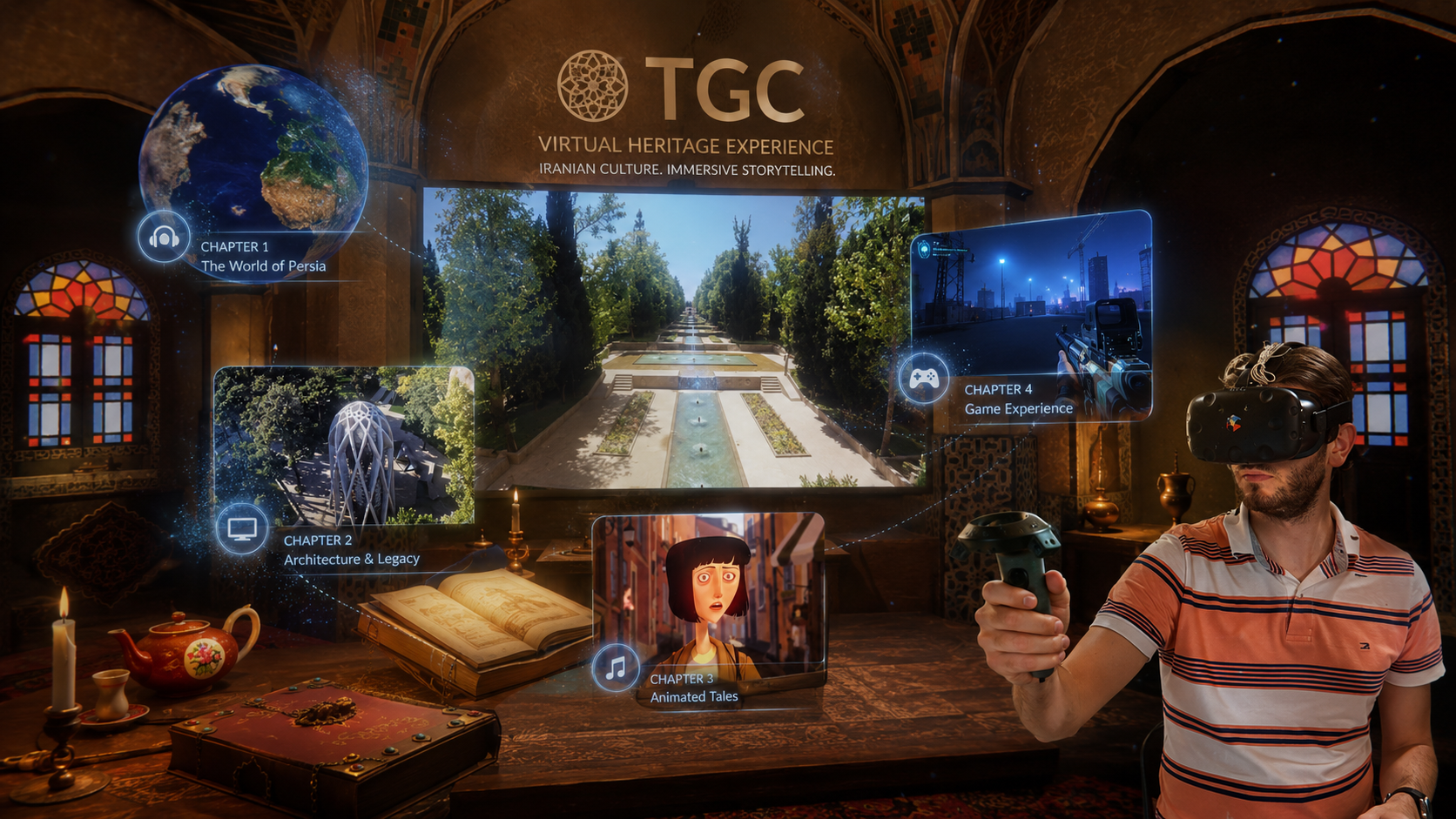 TGC VR Heritage Experience | میراث بازی‌سازی ایران